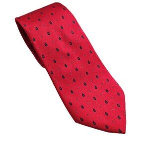 Vintage Christian Dior Red Silk Tie
